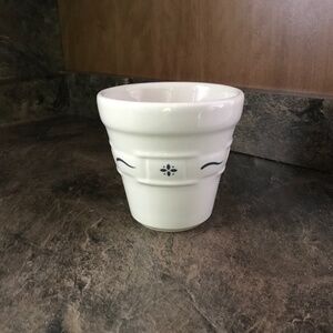 Longaberger Pottery Medium Flower Pot